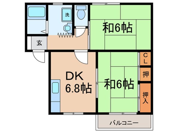 ハイツ平山の物件間取画像